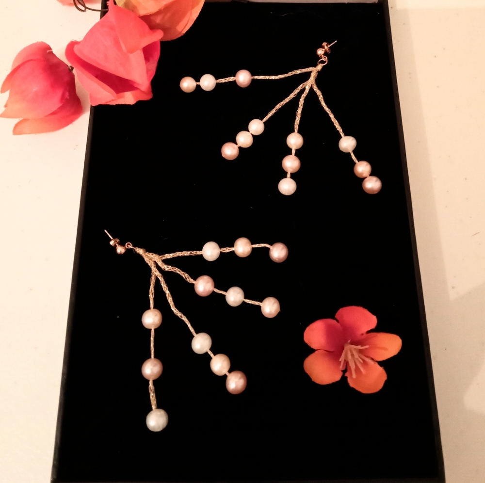 🎁 FREE GIFT INCLUDED 🎁 NWOT Pearl Fashion Jewelry Earrings - Picture 13 of 14